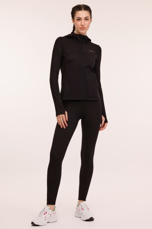 WL RUTH 18YJ03099 4PR Black Women's Tracksuit Top