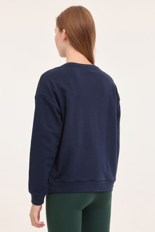 WL SOPHIA 16BT121 4PR Navy Blue Women's Sweatshirt