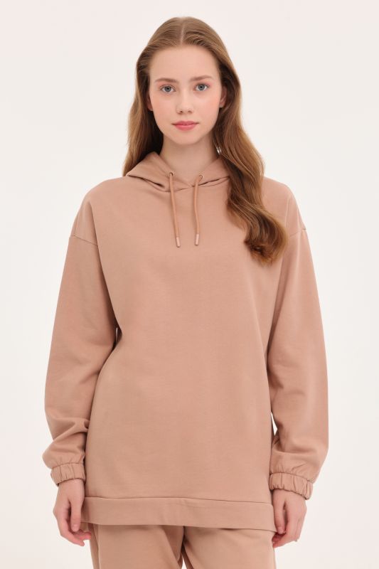 WL CLAUDIA 17MS418 4PR Camel Women's Sweatshirt