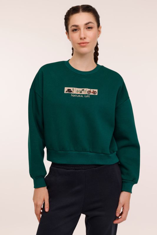 WL HOLLY 16BT102 4PR Green Women's Sweatshirt