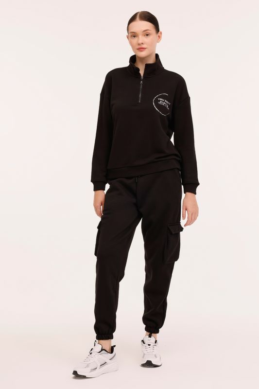 WL HOLLY 22BT108 4PR Black Women's Sweatpants