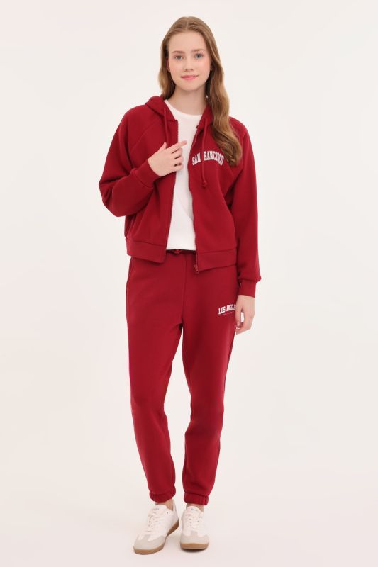 WL SARAH 18BT123 4PR Burgundy Women's Tracksuit