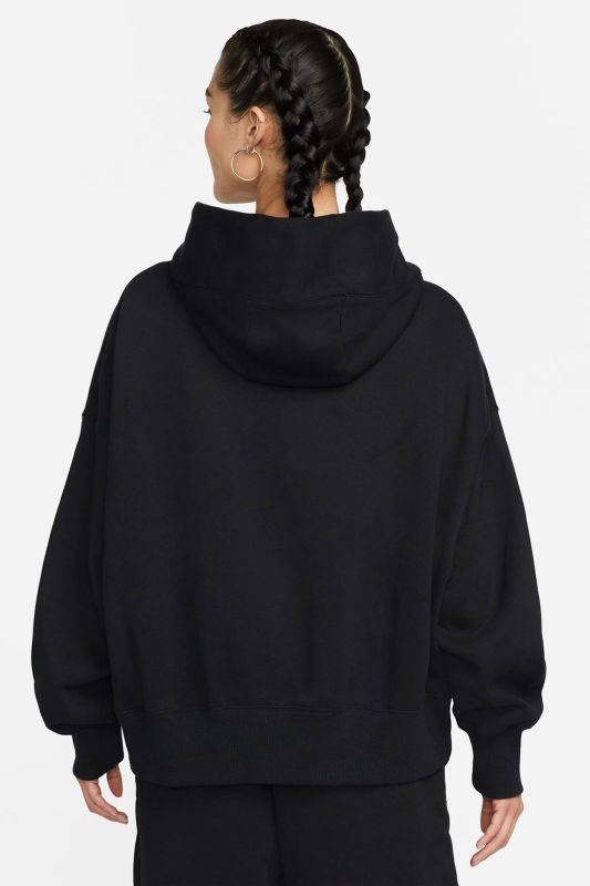 W NSW PHNX FLC OOS PO HOO Black Women's Sweatshirt