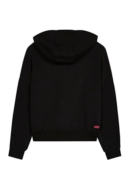 W Essential Hoodie Black Women Sweatshirt