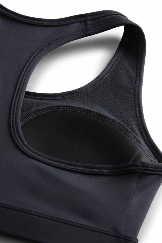 W NK SWSH MED SPT BRA Black Women Bra