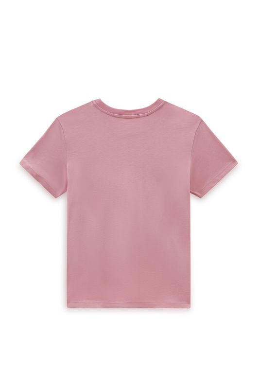 WM DROP V SS CREW-B Pink Women's Short Sleeve T-Shirt