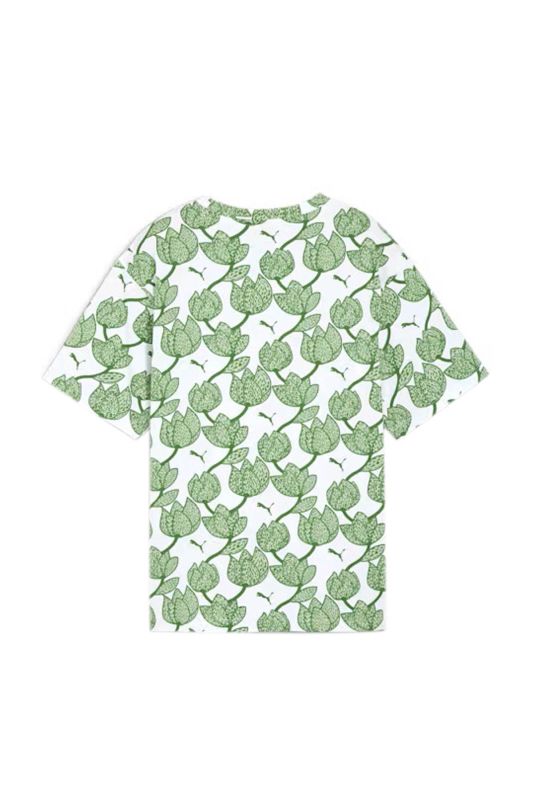 ESS+ BLOSSOM AOP Tee Green Women's Short Sleeve T-Shirt