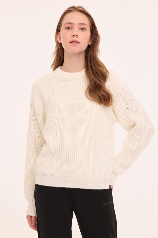 CW96341-018453 Beige Women's Sweater