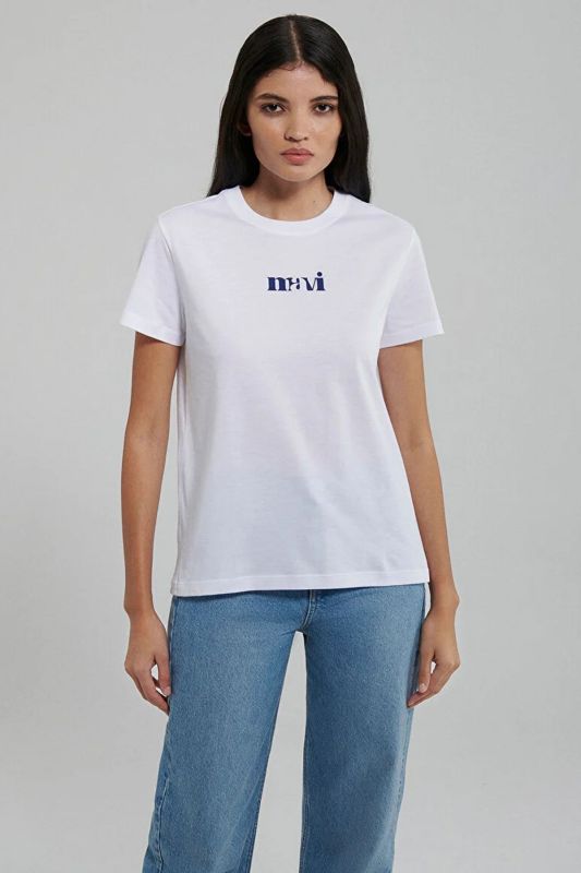 LOGO T-Shirt White Women's Short Sleeve T-Shirt