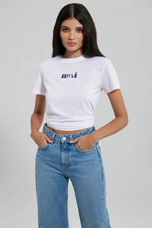 LOGO T-Shirt White Women's Short Sleeve T-Shirt