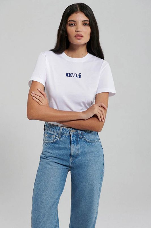 LOGO T-Shirt White Women's Short Sleeve T-Shirt