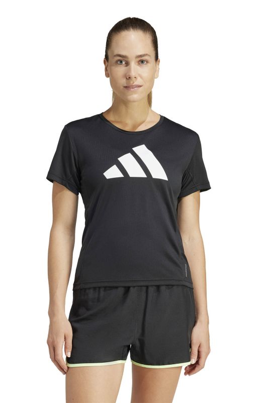 RUN IT TEE Black Women's Short Sleeve T-Shirt