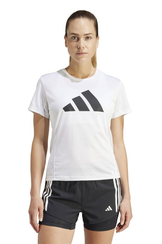 RUN IT TEE White Women's Short Sleeve T-Shirt