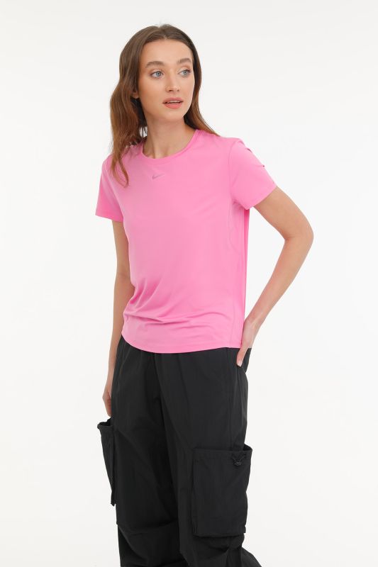 W NK ONE CLASSIC DF SS TO Pink Women's Short Sleeve T-Shirt