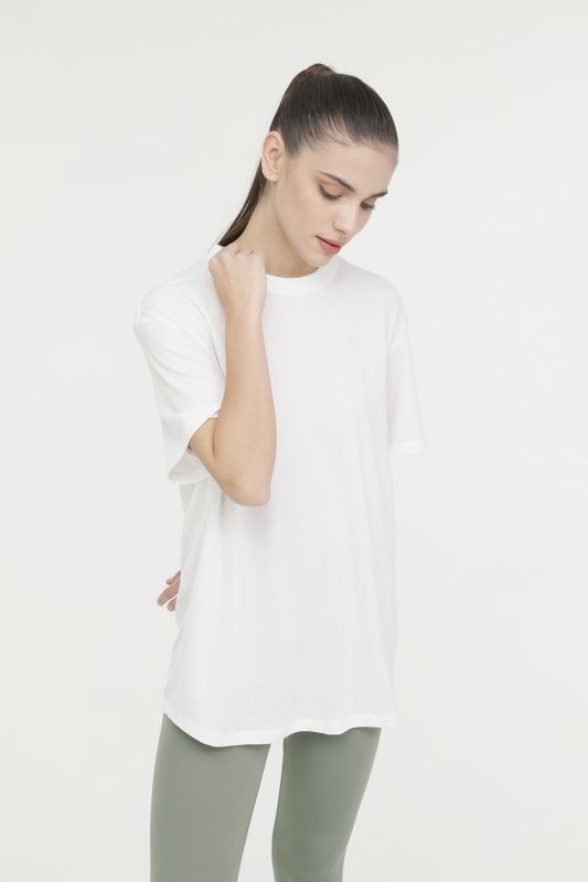 W NK ONE RELAXED DF SS TO White Women's Short Sleeve T-Shirt