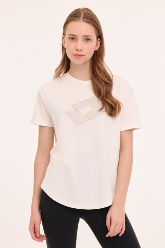 W-NICOLE T-SH 4PR Ecru Women's Short Sleeve T-Shirt