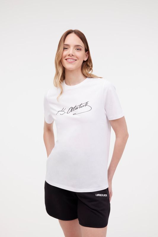 WL AIMON 11ATA07 4FX White Women's Short Sleeve T-Shirt