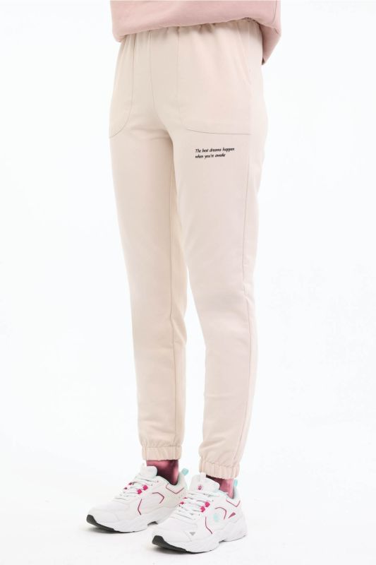 WB ANNA 22CT1170 5FX Beige Women's Sweatpants