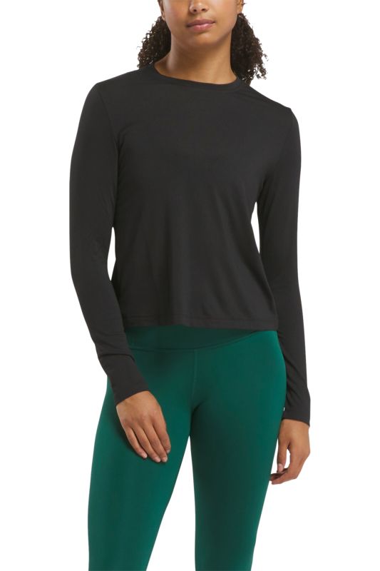 ACTIV COLL RBK-CHILL+DREA Black Women's Long Sleeve T-Shirt