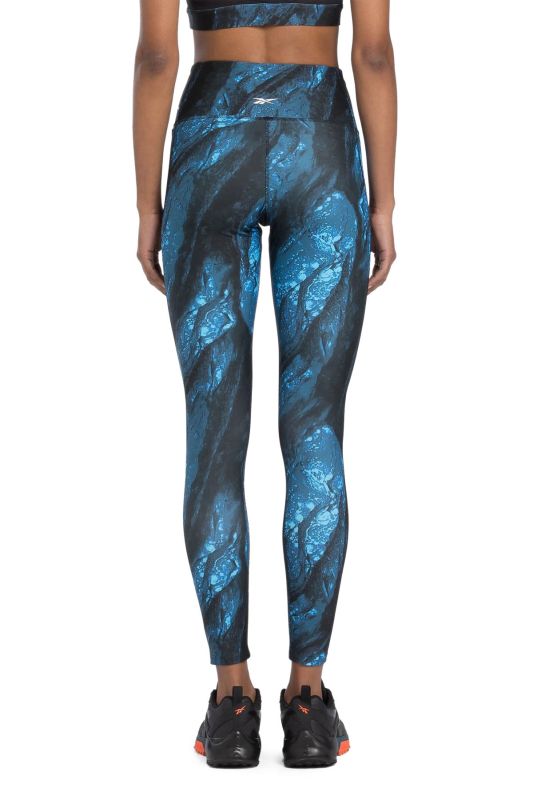 LUX BOLD AOP TIGHT Blue Women's Leggings