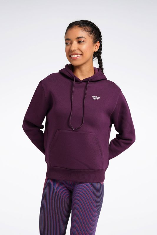 RI SL FLEECE HOODIE Purple Women's Sweatshirt