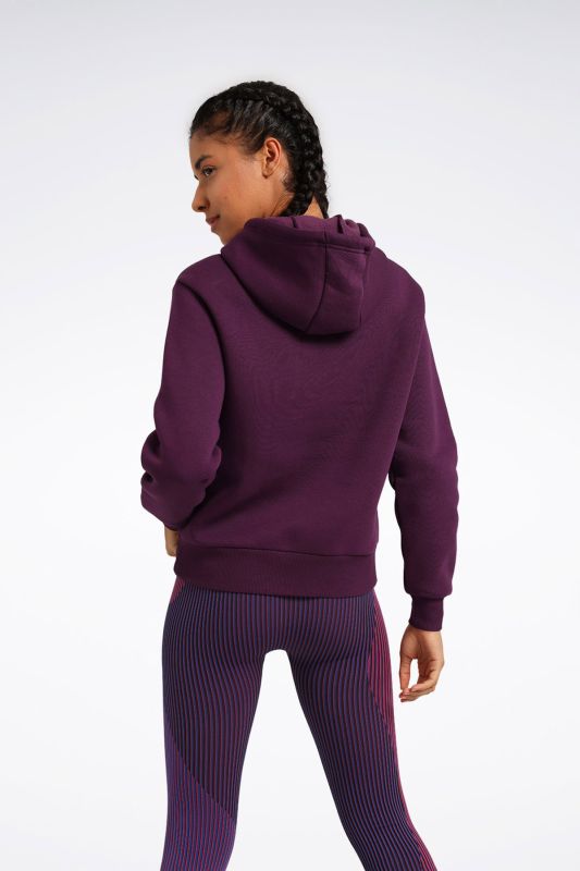 RI SL FLEECE HOODIE Purple Women's Sweatshirt