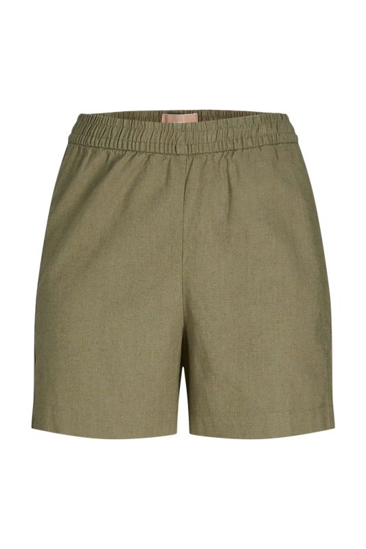 JXPOPPY LINEN HW SHORTS P Green Women's Shorts