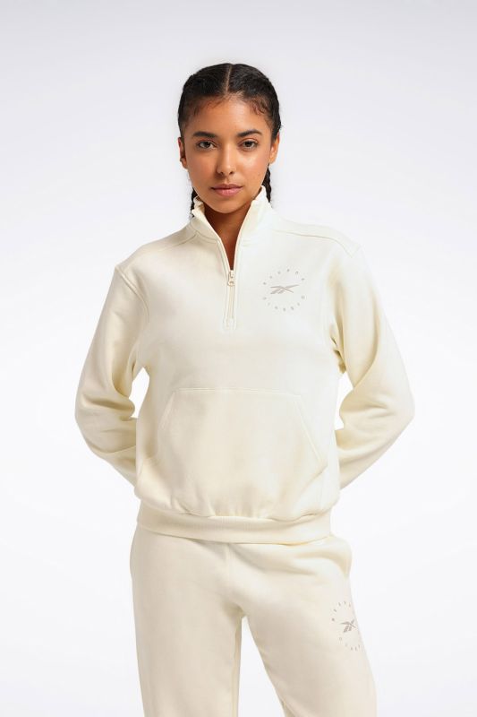 Q3 IDE FLEECE MIDLAYER Beige Women's Sweatshirt