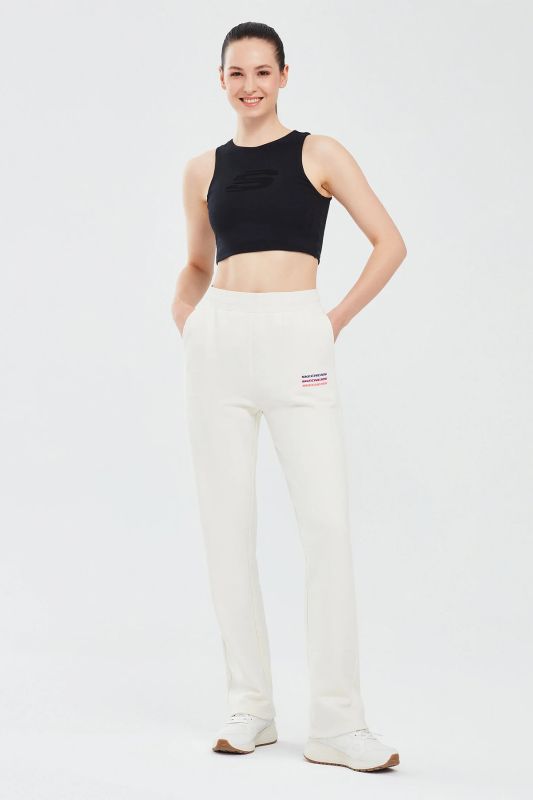 Essential W Regular Swea White Women's Sweatpants