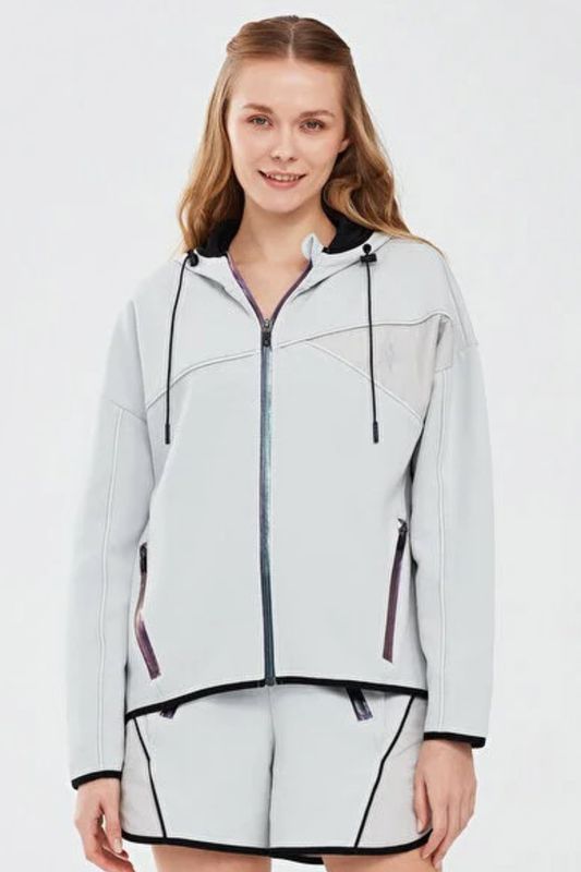 2XI-Lock W Full Zip Hoodie GRI Women Sweatshirt