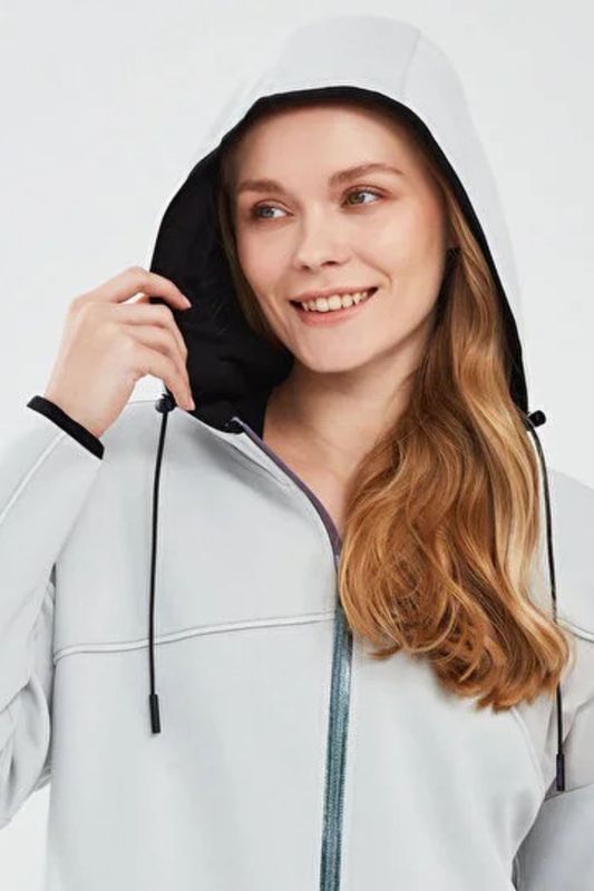 2XI-Lock W Full Zip Hoodie GRI Women Sweatshirt