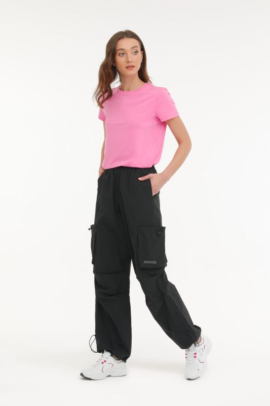 Micro Collection W Loose Black Women's Pants