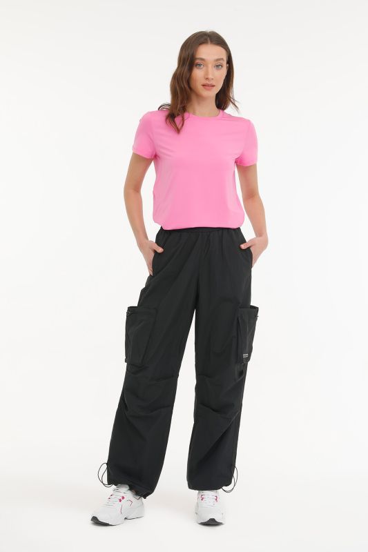 Micro Collection W Loose Black Women's Pants