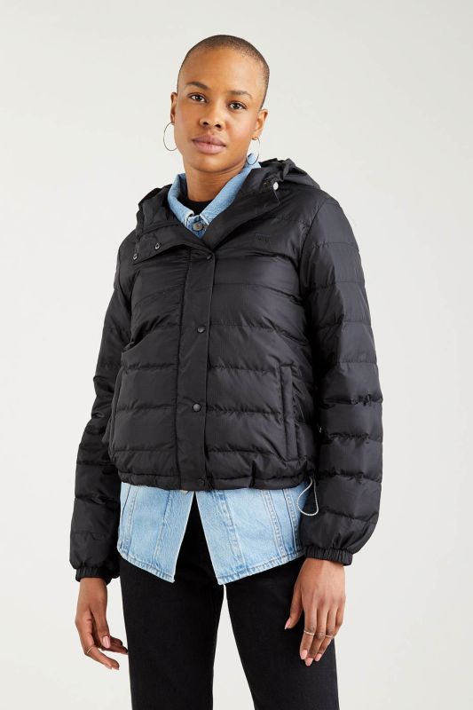 LEVI'S EDIE PACKABLE JACKET CAVI Black Women's Coat