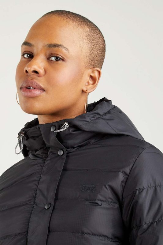 LEVI'S EDIE PACKABLE JACKET CAVI Black Women's Coat