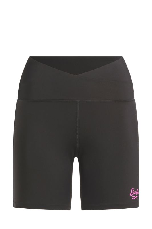 X BARBIE BIKE SHOR Black Women's Short Leggings