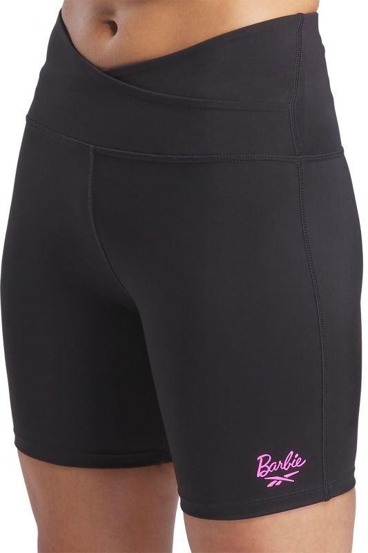 X BARBIE BIKE SHOR Black Women's Short Leggings