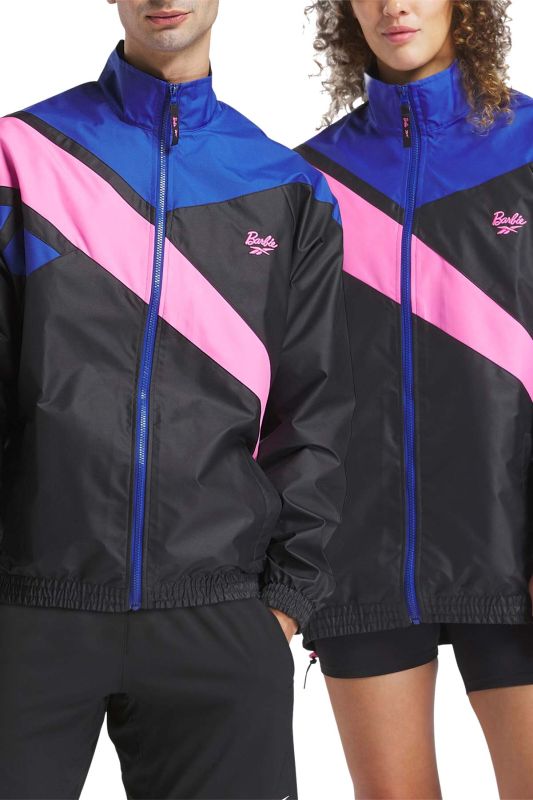 X BARBIE TRACK JAC Black Unisex Jacket