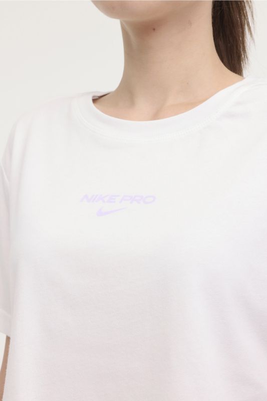 W NK DF PRO SS CRP TEE White Women's Short Sleeve T-Shirt