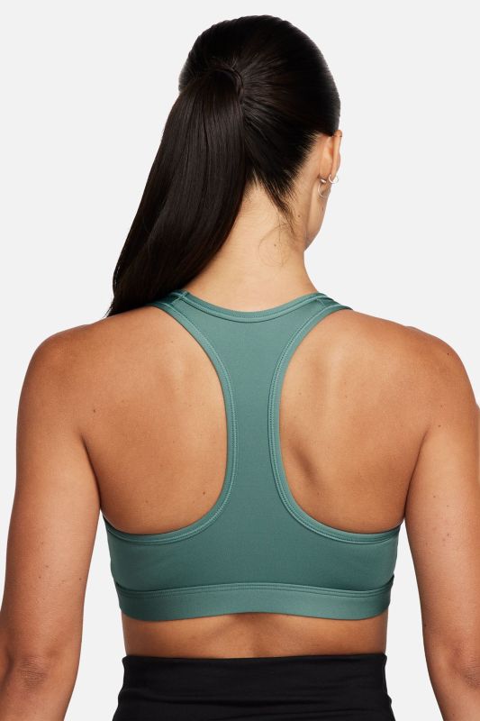 W NK SWSH MED SPT BRA Green Women's Bra