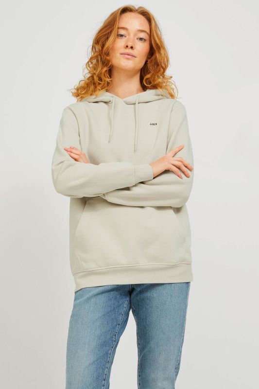 JXABBIE RLX LS EVERY HOOD Ecru Women's Sweatshirt