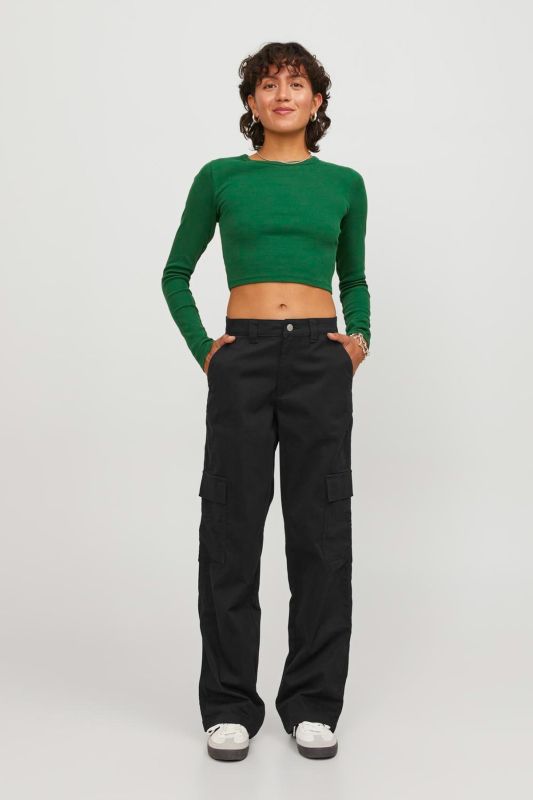 JXKENDAL STRAIGHT CARGO M Black Women's Pants