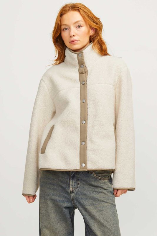 JXNELLIE TEDDY JACKET OTW Beige Women's Coat