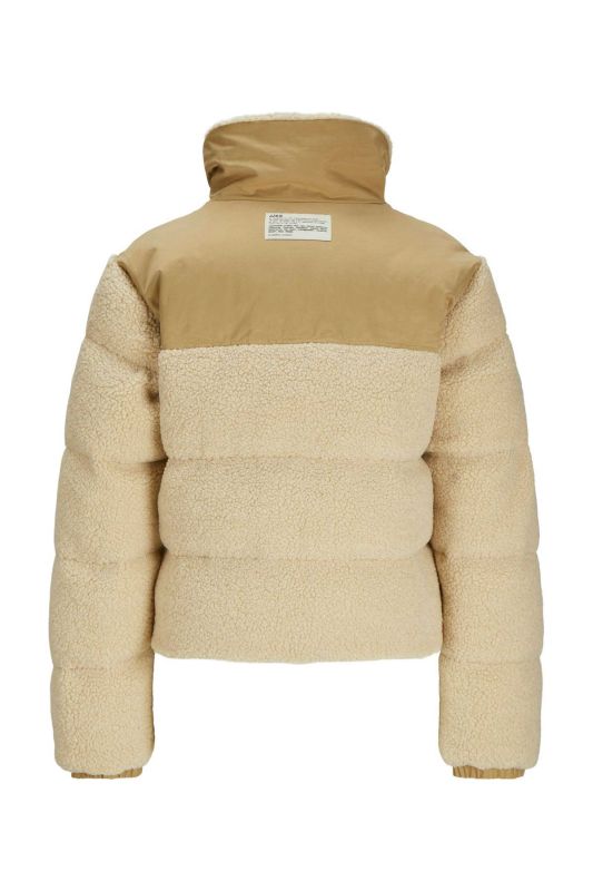 JXLISA TEDDY PUFFER JACKE Cream Women's Coat