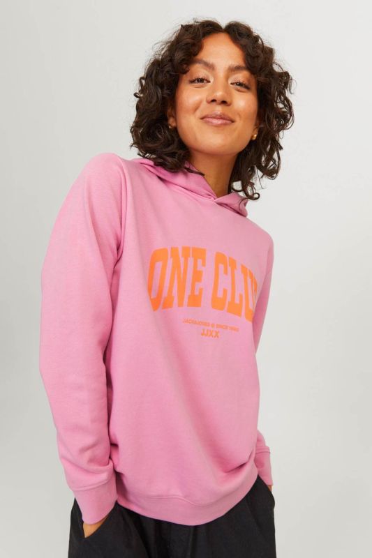 JXAMELIA RLX LS HOOD SWEA Ecru Women's Sweatshirt