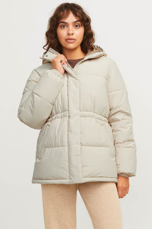 JXWORLD PUFFER JACKET OTW Ecru Women's Coat