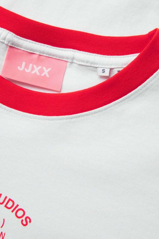 JXALBA LOOSE SS PRINT TEE White Women's Short Sleeve T-Shirt