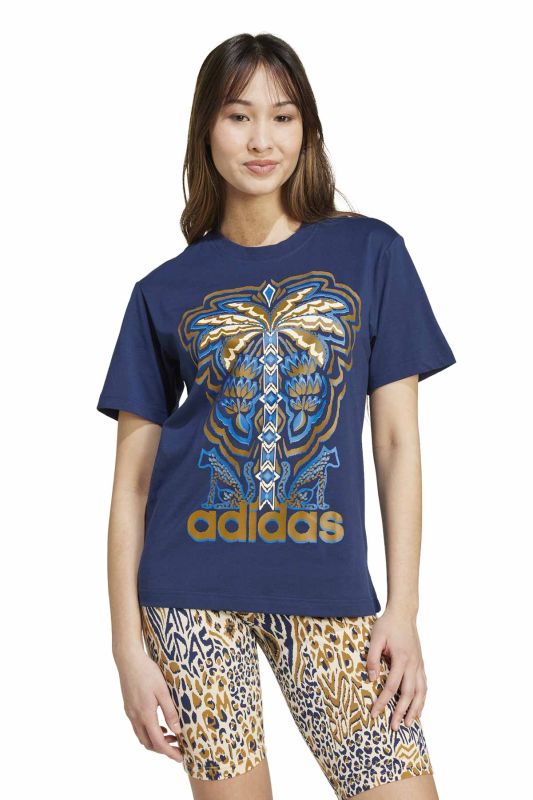 FARM GFX TEE Blue Women's Short Sleeve T-Shirt