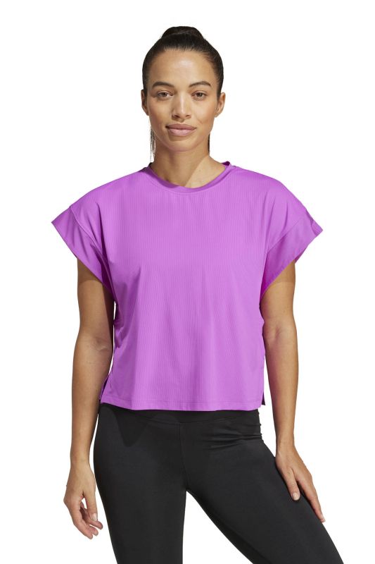 STUDIO T-SHIRT Purple Women's Short Sleeve T-Shirt