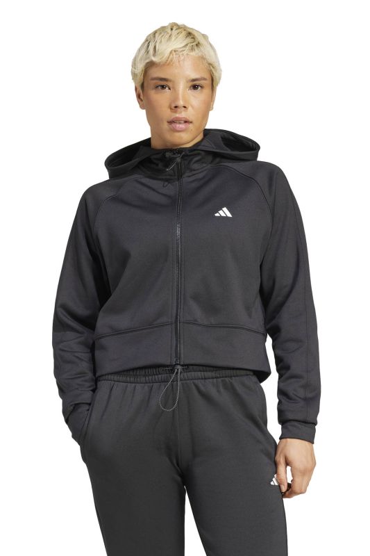 W GG FZ HD Black Women's Zippered Sweatshirt